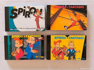 PACK 4 FLIPBOOKS SPIROU ET FANTASIO - A DOBLE CARA - 8X5CM - 1995