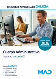 CUERPO ADMINISTRATIVO XUNTA TEMARIO VOLUMEN 2.  2026